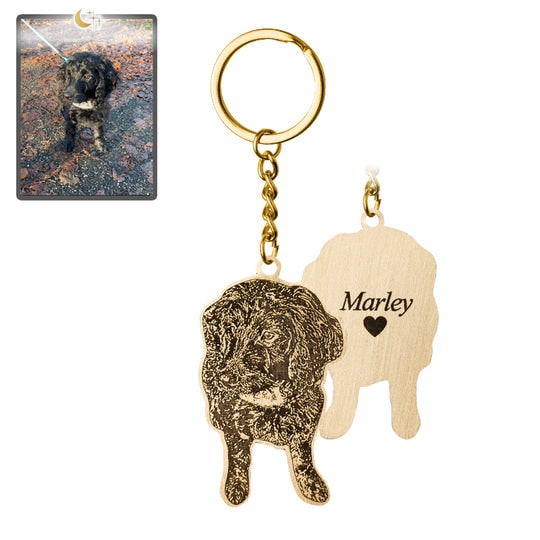 Pet Memorial Photo Keychain